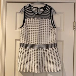 White House Black Market Women's Graphic Dot Sweater Tank Top NWT